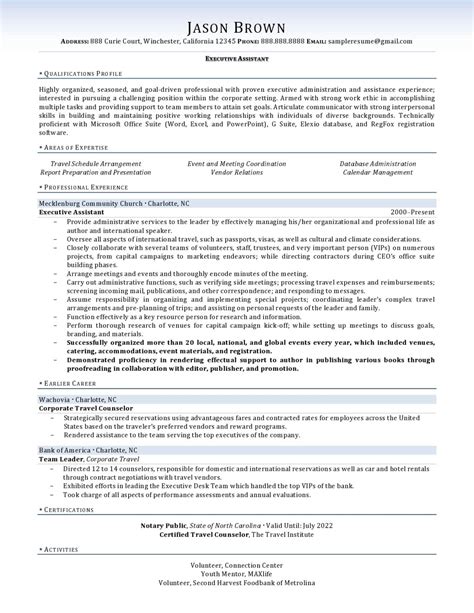 executive assistant resume  resume professional writers