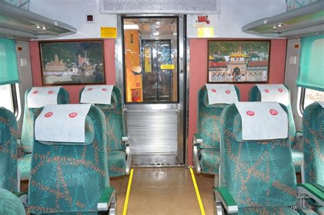 railway unveils   refurbished shatabdi express  operation