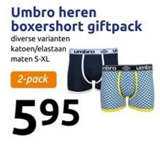 action promotie umbro heren boxershort giftpack umbro kledij en schoenen geldig tot