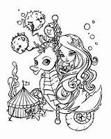 Frank Mermaid Griffith Becket Dragonne Jadedragonne Jasmine Funfair Coloringfolder sketch template
