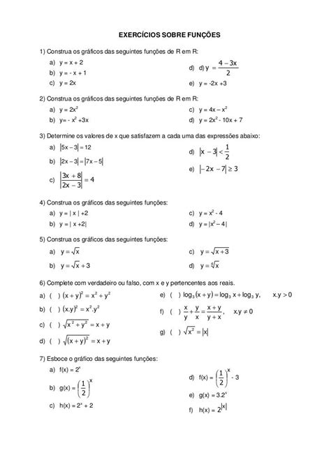 mat funcoes  exercicios