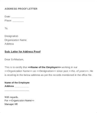 employee verification letter   word  documents