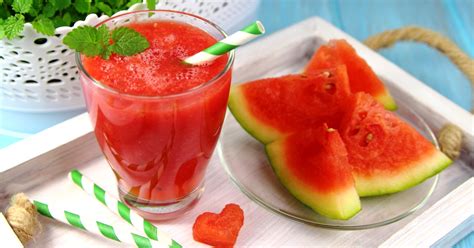 Watermelon Juice Is Delicious On A Summer Hot Day Vegan Recipe