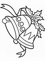 Bells Christmas Coloring Pages Printable Holiday Color Kids sketch template