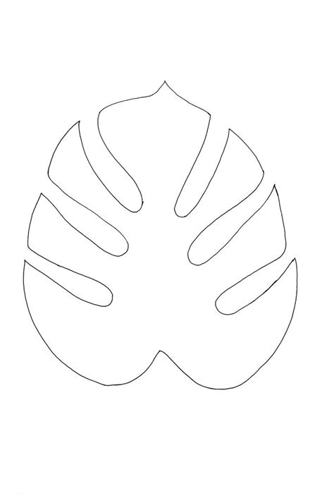 printable jungle leaf