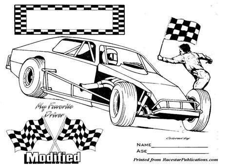 modified coloring page racestar publications