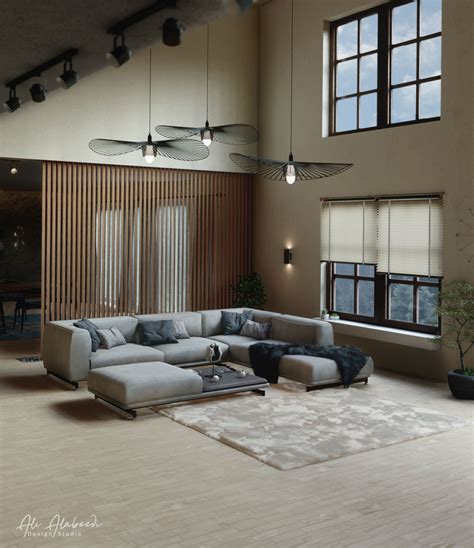 model cozy realistic living room vr ar  poly cgtrader