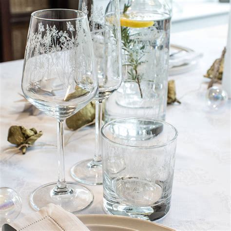 Floral Wine Glass By Emma Britton Decorative Glass