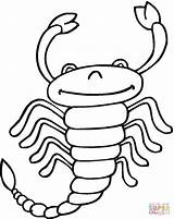 Scorpion Skorpion Scorpions Scorpio Alacranes Skorpione Supercoloring Spinnen Preschool Escorpiones Chachipedia sketch template