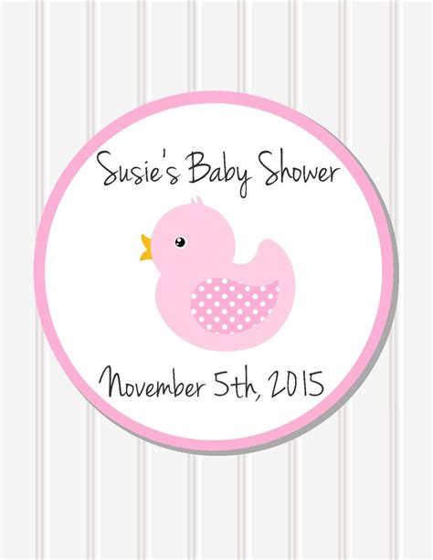 baby shower decor personalized sticker favor stickers baby