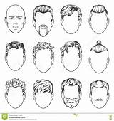 Hairstyle Disegno Insieme Uomini Acconciature Degli Mano Sketching Contemporaryhairstyles Quickdrawing sketch template