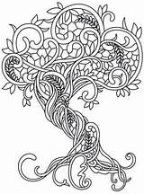 Coloring Tree Pages Roots Getdrawings Gnarly sketch template