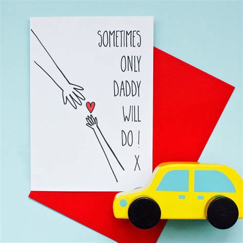 Daddy Love Card By Adam Regester Design