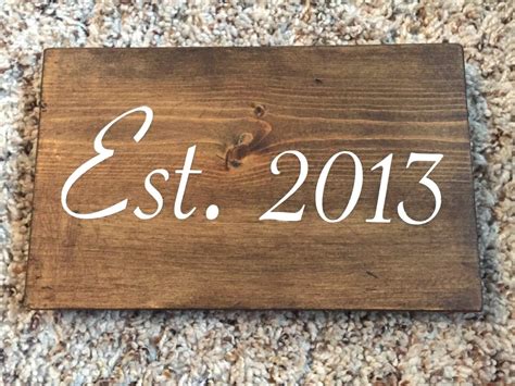 year established wooden sign established sign family