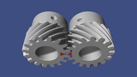 parallel helical gear system  model animation youtube