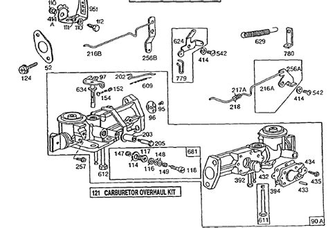 briggs  stratton carburetor diagram  hp briggs stratton carbgif