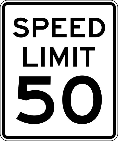 speed limit english signs safety devices