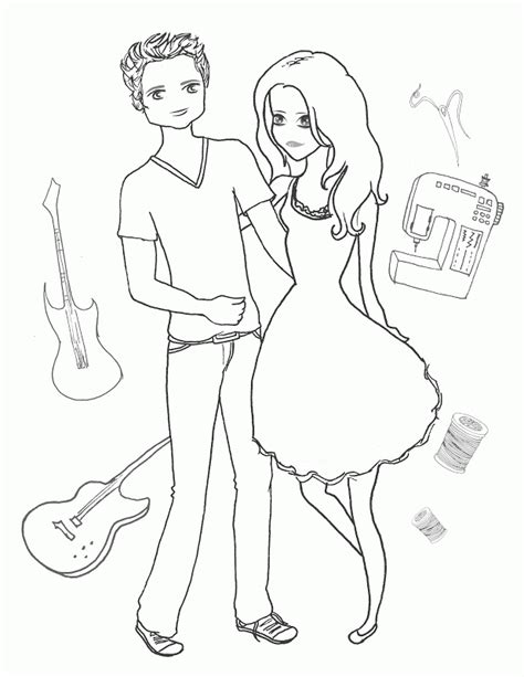 coloring pages  girlfriend clip art library
