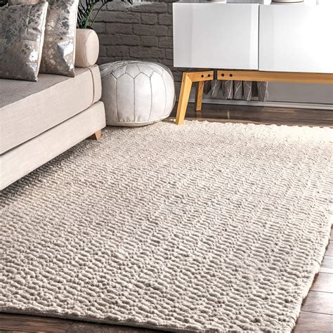 thick scandinavian wool rug light beige versatile nordic decor inspiration hygge interior design