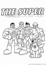 Super Friends Coloring Pages Dc Template sketch template