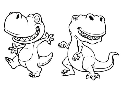 baby  rex coloring page  printable coloring pages  kids