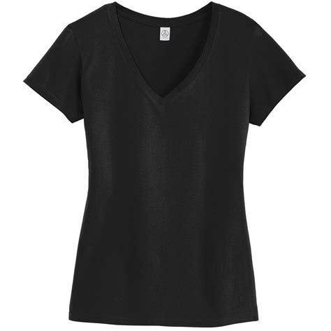 alternative apparel women s black legacy v neck t shirt