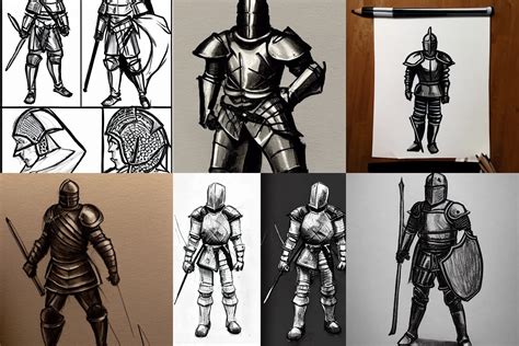 knight poses  drawing references stable diffusion