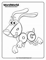 Coloring Pages Old Year Word Dog Wordworld Disney Sheets Color Kids Printables Preschool Printable Potatoes Drawing Pbs Junior Words Party sketch template
