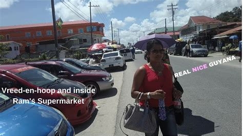 walking   road vreed en hoop  rams supermarket guyana hd