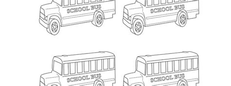 school bus template small