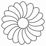 Flower Flowers Coloring Printable Template Pages Templates Color Outline Daisy Clipart Outlines Simple Kids Drawing Clip Cut Cliparts Preschool Blank sketch template