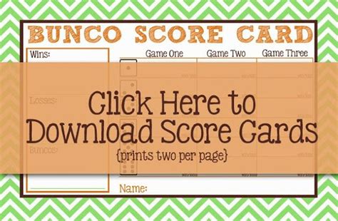 bunco printables bunco bunco score sheets bunco themes
