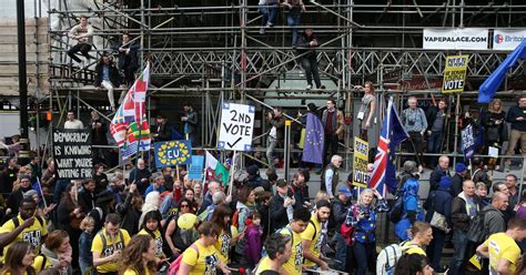 thousands  devon  cornwall join brexit march  london  demand peoples vote cornwall