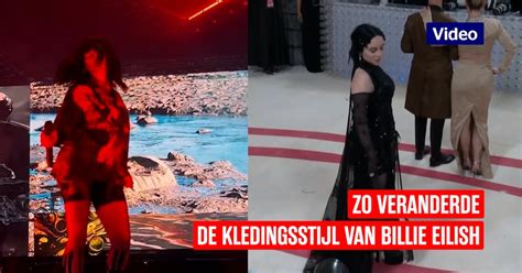 zo veranderde de kledingstijl van billie eilish