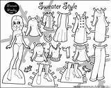 Paper Marisole Dolls Monday Printable Doll Color Coloring Pages Steampunk Print Marisol Paperthinpersonas Dress Colouring Click Bw Girls Today Sweater sketch template