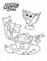 Jam Animal Coloring Pages Printable Environment Print Recycling Characters Color Getcolorings sketch template