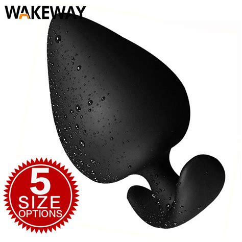 Wakeway 5 Size Silicone Big Butt Plug Anal Sex Toys For Adults Men