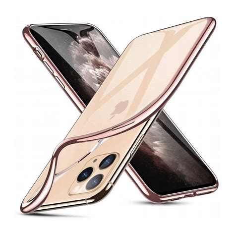 etui slim luxury case  iphone  pro max rozowe zloto za jedyne  zl pskom