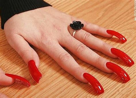 best 25 long red nails ideas on pinterest dark red