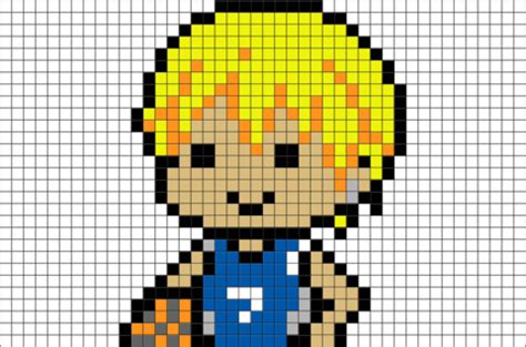 kurokos basketball ryota kise pixel art pixel art lego art pixel art design