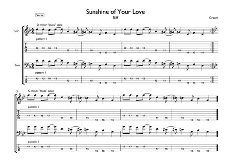 Sunshine Of Your Love Riff Tab Guitar Music Theory By Desi Serna
