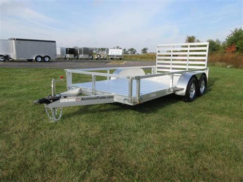 aluminum utility ls custom enclosed cargo trailers  car trailers