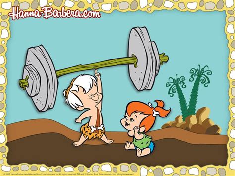 the flintstones wallpaper pebbles and bamm bamm wallpaper