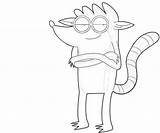 Rigby Look Coloring Pages sketch template