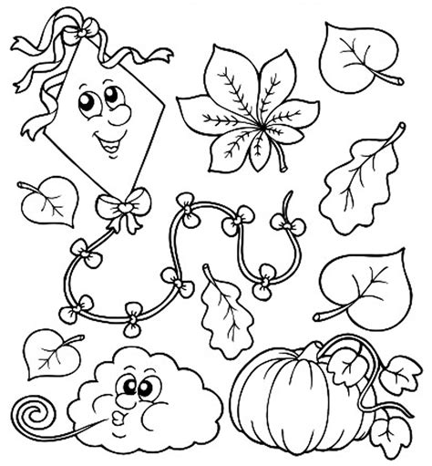 autumn coloring pages  kids  getcoloringscom  printable
