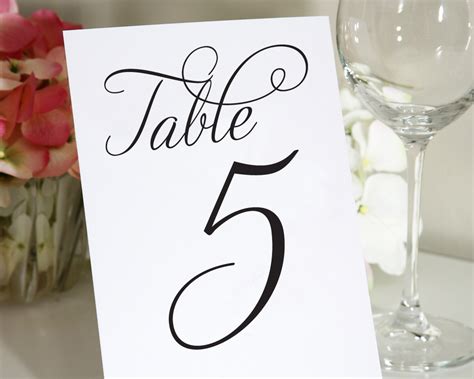 images   printable table numbers wedding printable table