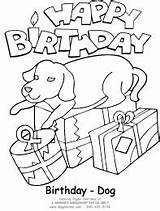 Birthday Coloring Pages Dog5 Animals Giggletimetoys sketch template