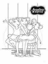 Coloring Pages Ballerina Angelina Printable sketch template