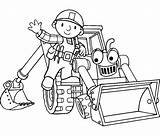 Builder Bob Coloring Library Clipart Colouring sketch template