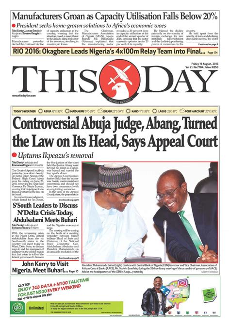 friday  august   thisday newspapers  issuu